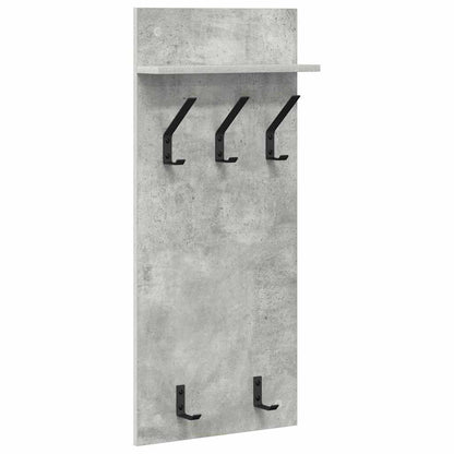 Wandgemonteerde Kapstok Met Plank Beton Grijs 40 X 10 X 90 Cm Betongrijs