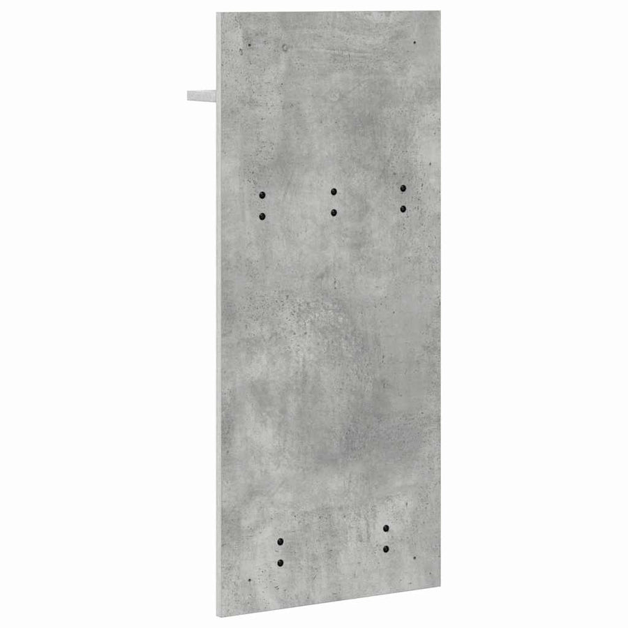 Wandgemonteerde Kapstok Met Plank Beton Grijs 40 X 10 X 90 Cm Betongrijs