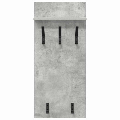 Wandgemonteerde Kapstok Met Plank Beton Grijs 40 X 10 X 90 Cm Betongrijs