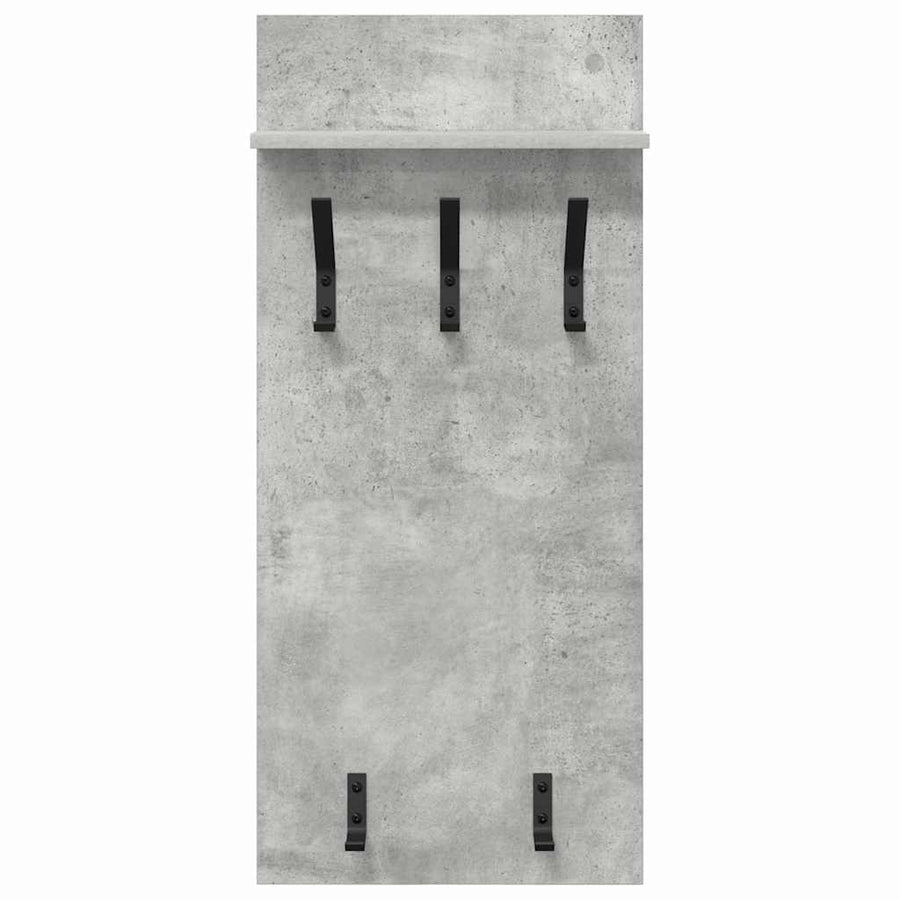 Wandgemonteerde Kapstok Met Plank Beton Grijs 40 X 10 X 90 Cm Betongrijs