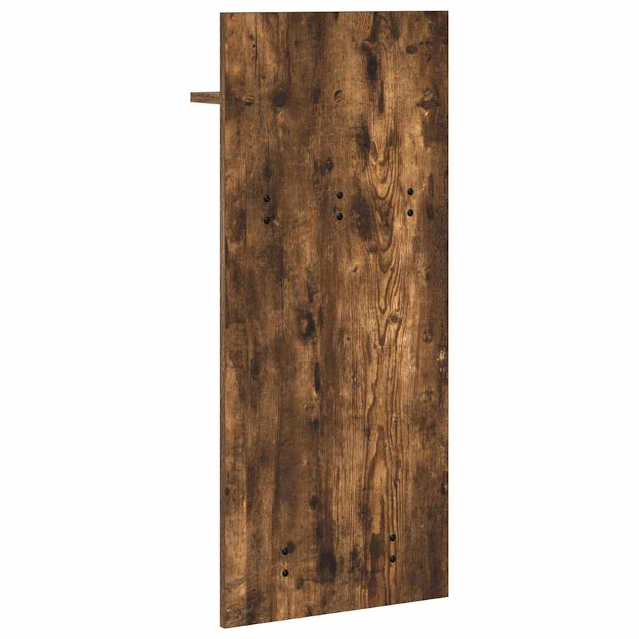 Wandgemonteerde Kapstok Met Plank 40 X 10 X 90 Cm Gerookt eiken