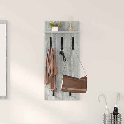 Wandgemonteerde Kapstok Met Plank 40 X 10 X 90 Cm Grijs sonoma