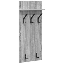 Wandgemonteerde Kapstok Met Plank 40 X 10 X 90 Cm Grijs sonoma