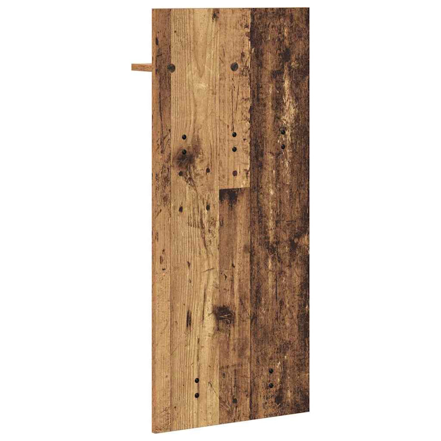 Wandgemonteerde kapstok Oud hout 90 x 40 x 10 cm Bewerkt hout