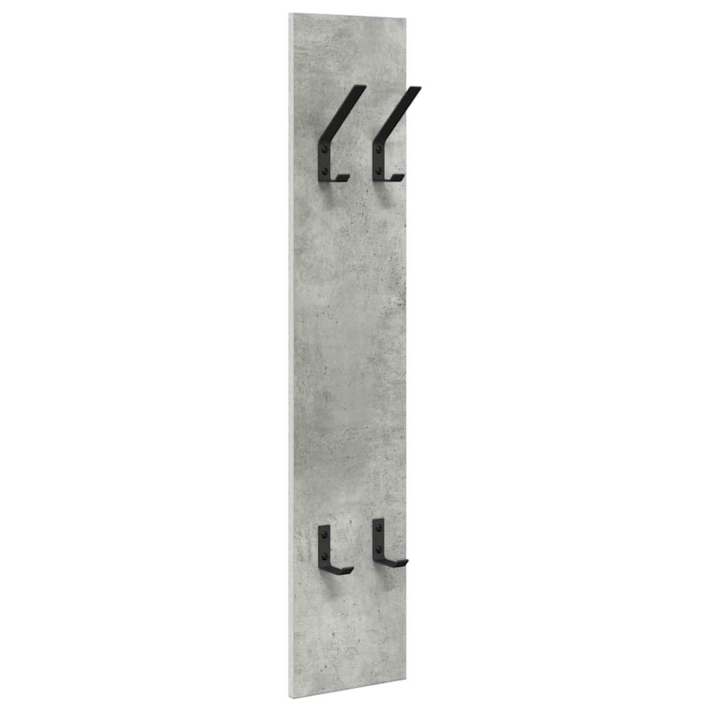 Wandgemonteerde Kapstok Met Opslag 20 X 1,5 X 100 Cm Betongrijs