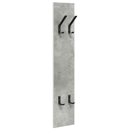 Wandgemonteerde Kapstok Met Opslag 20 X 1,5 X 100 Cm Betongrijs