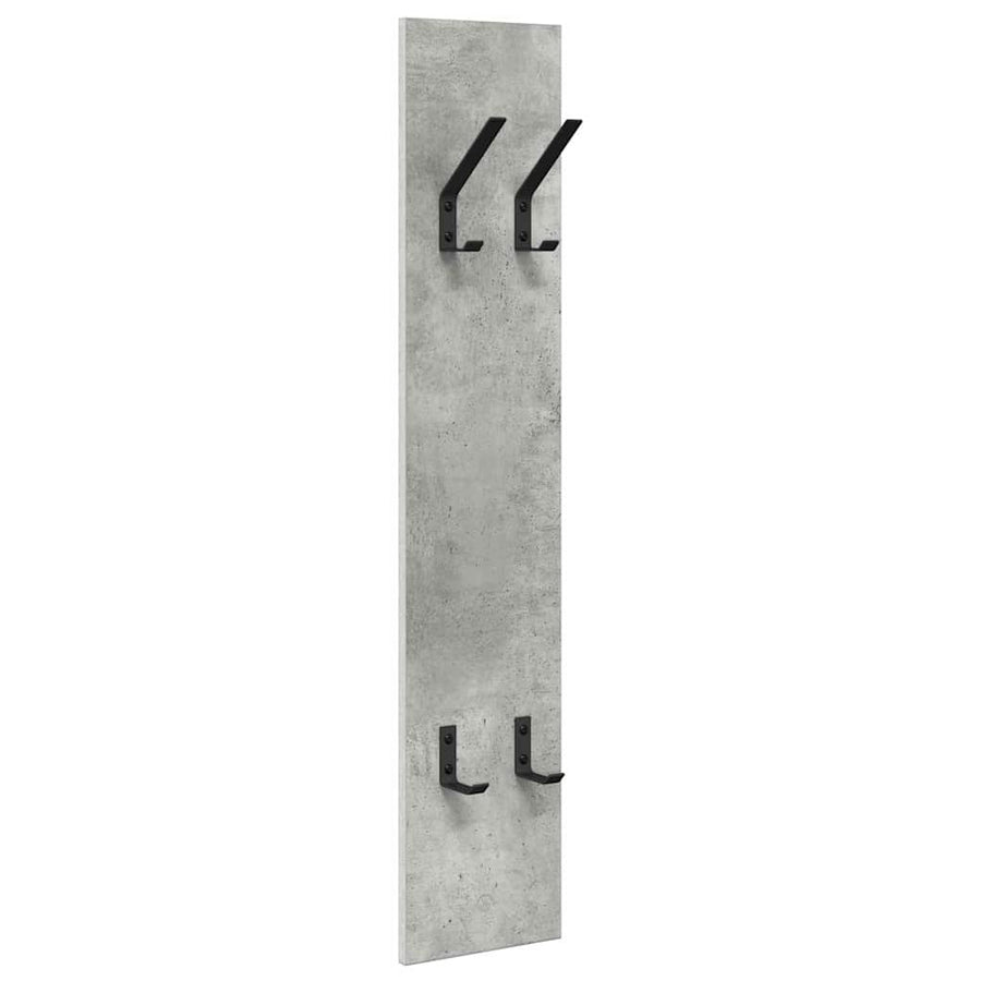Wandgemonteerde Kapstok Met Opslag 20 X 1,5 X 100 Cm Betongrijs