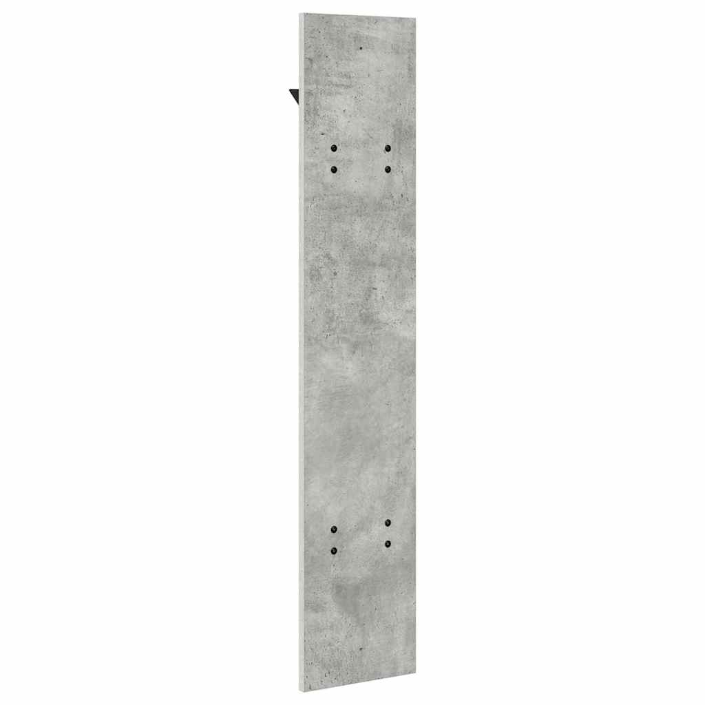 Wandgemonteerde Kapstok Met Opslag 20 X 1,5 X 100 Cm Betongrijs