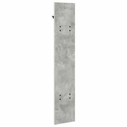 Wandgemonteerde Kapstok Met Opslag 20 X 1,5 X 100 Cm Betongrijs