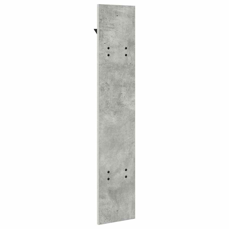 Wandgemonteerde Kapstok Met Opslag 20 X 1,5 X 100 Cm Betongrijs