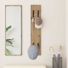 Wall-mounted coat rack Wall-mounted artisan oak-colored