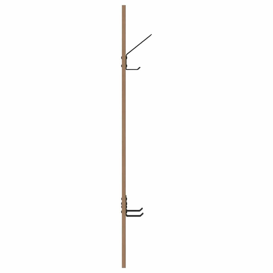 Wandgemonteerde kapstok Wandgemonteerd artisanaal eikenkleurig