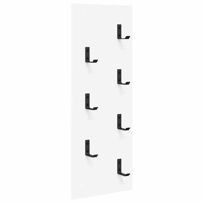 Wandgemonteerde kapstok Wit 30 x 1.5 x 80 cm Bewerkt hout