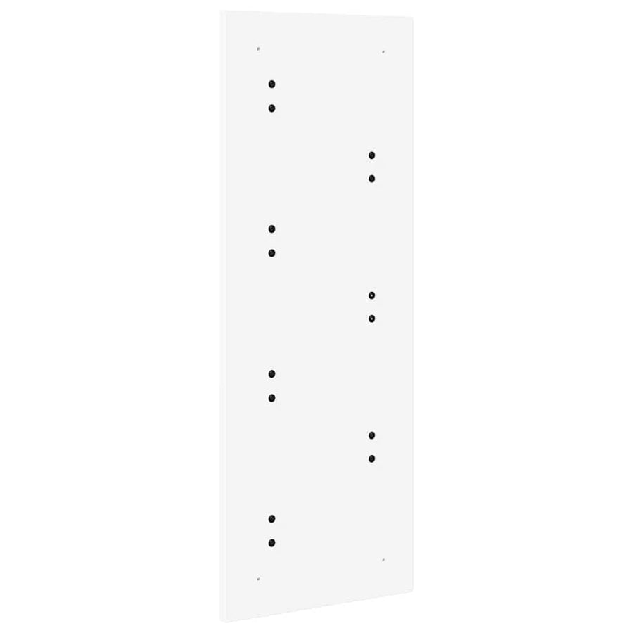 Wandgemonteerde kapstok Wit 30 x 1.5 x 80 cm Bewerkt hout