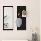 Wall-mounted coat rack with storage Black Oak 30 x 1.5 x 80 cm