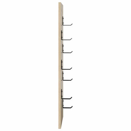 Wandgemonteerde kapstok Sonoma eiken 30 x 1.5 x 80 cm