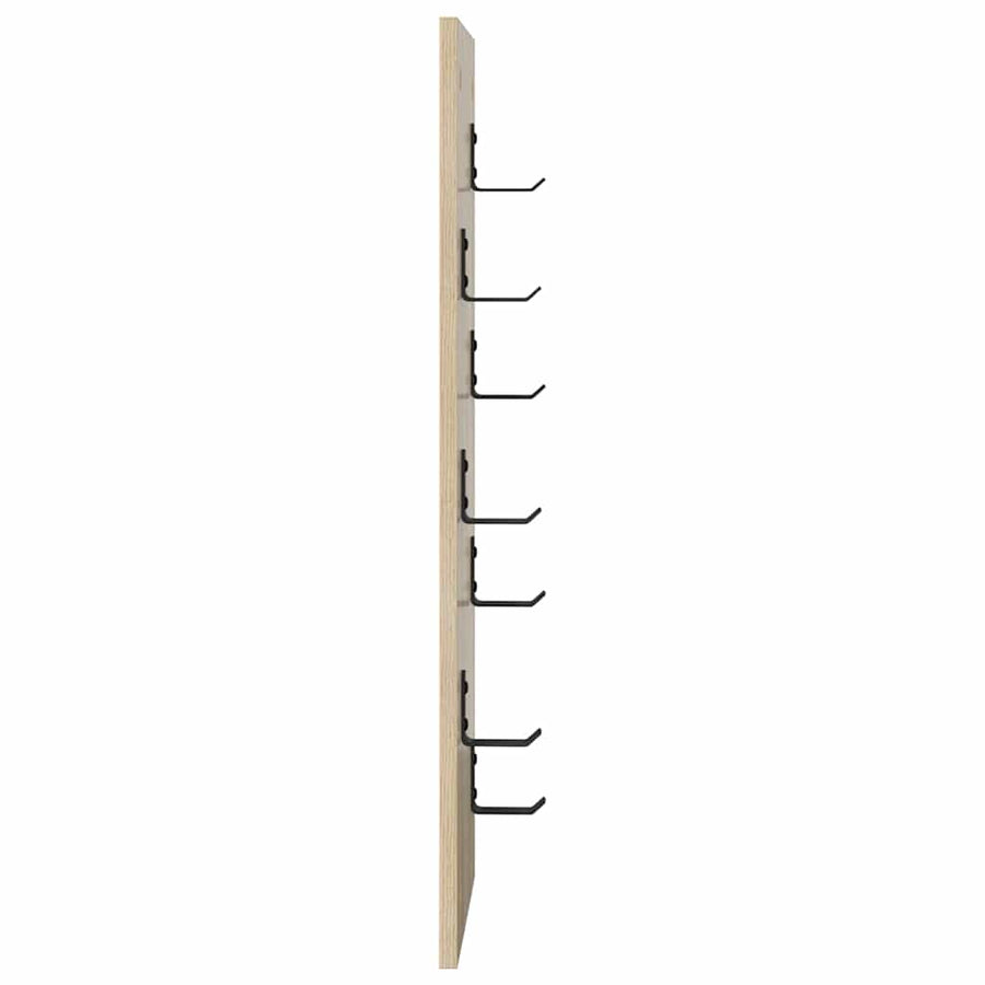 Wandgemonteerde kapstok Sonoma eiken 30 x 1.5 x 80 cm