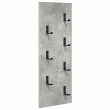 Wandgemonteerde kapstok met opslag Beton Grijs 30 x 1,5 x 80 cm