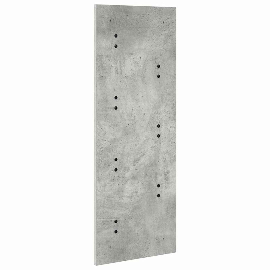 Wandgemonteerde kapstok met opslag Beton Grijs 30 x 1,5 x 80 cm