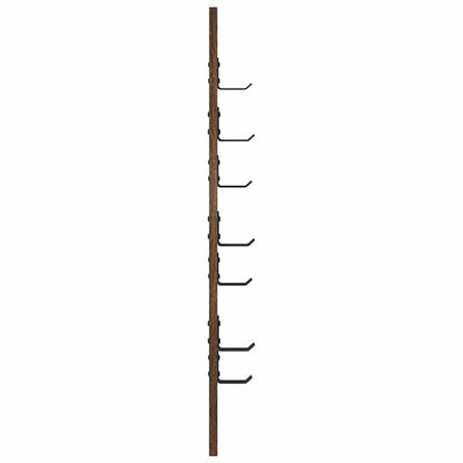 Wandgemonteerde kapstok Gerookt eiken 30 x 1.5 x 80 cm