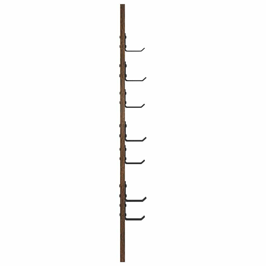 Wandgemonteerde kapstok Gerookt eiken 30 x 1.5 x 80 cm