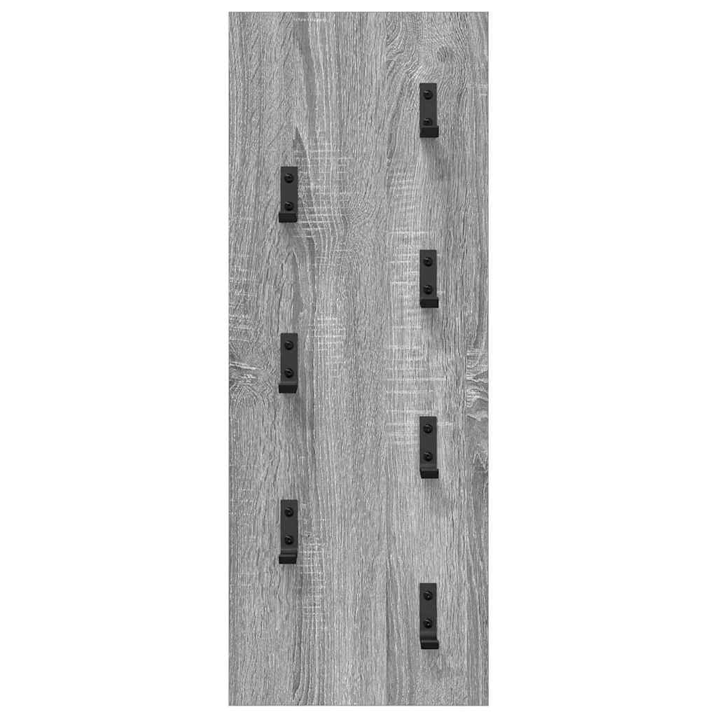 Wandgemonteerde kapstok Grijs sonoma 30 x 1.5 x 80 cm