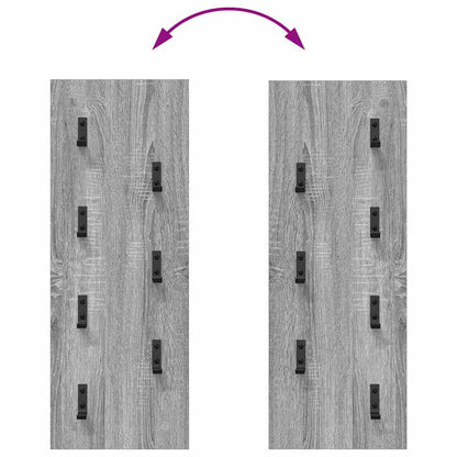 Wandgemonteerde kapstok Grijs sonoma 30 x 1.5 x 80 cm