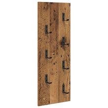 Wandgemonteerde kapstok Oud hout 30 x 1.5 x 80 cm Bewerkt hout