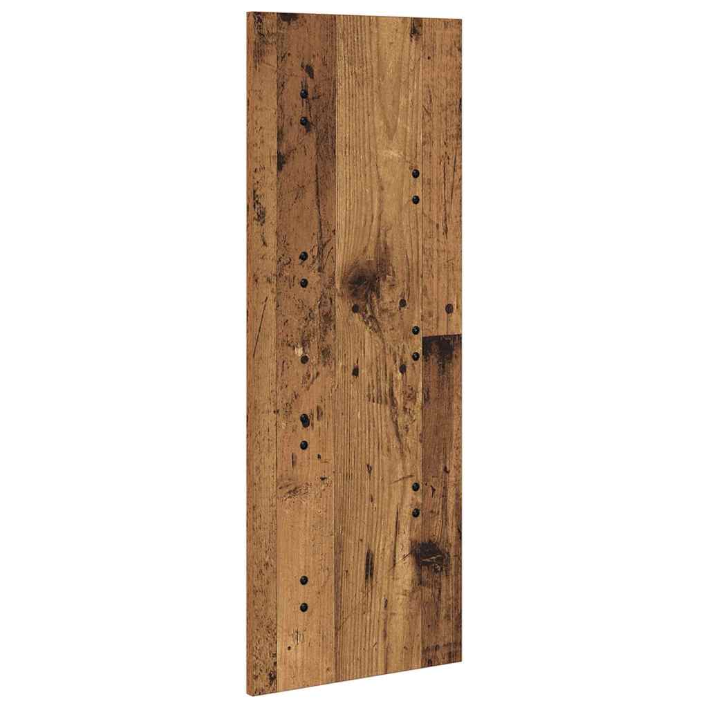 Wandgemonteerde kapstok Oud hout 30 x 1.5 x 80 cm Bewerkt hout