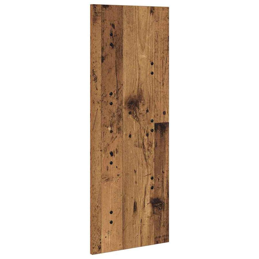 Wandgemonteerde kapstok Oud hout 30 x 1.5 x 80 cm Bewerkt hout
