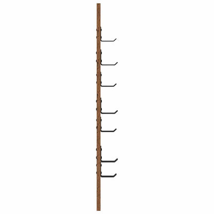 Wandgemonteerde kapstok Oud hout 30 x 1.5 x 80 cm Bewerkt hout