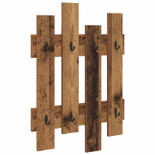 Wandgemonteerde Kapstok 60 X 3 X 82 Cm Bewerkt Hout Oud hout