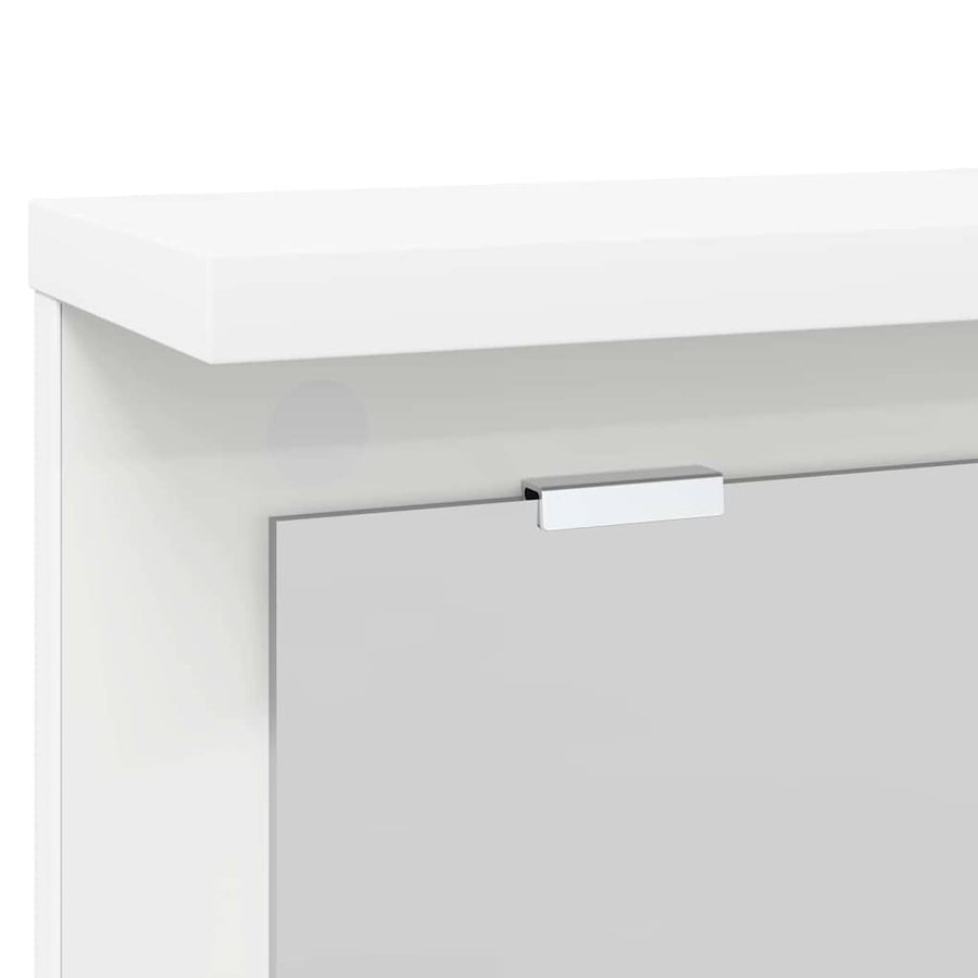 Wandgemonteerde kapstok Wit 85 x 10 x 45 cm Bewerkt hout