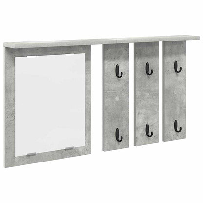 Wandgemonteerde kapstok Betongrijs 85 x 10 x 45 cm Bewerkt hout