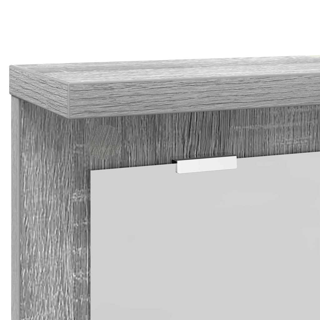 Wandgemonteerde kapstok met plank Grijs sonoma 85 x 10 x 45 cm