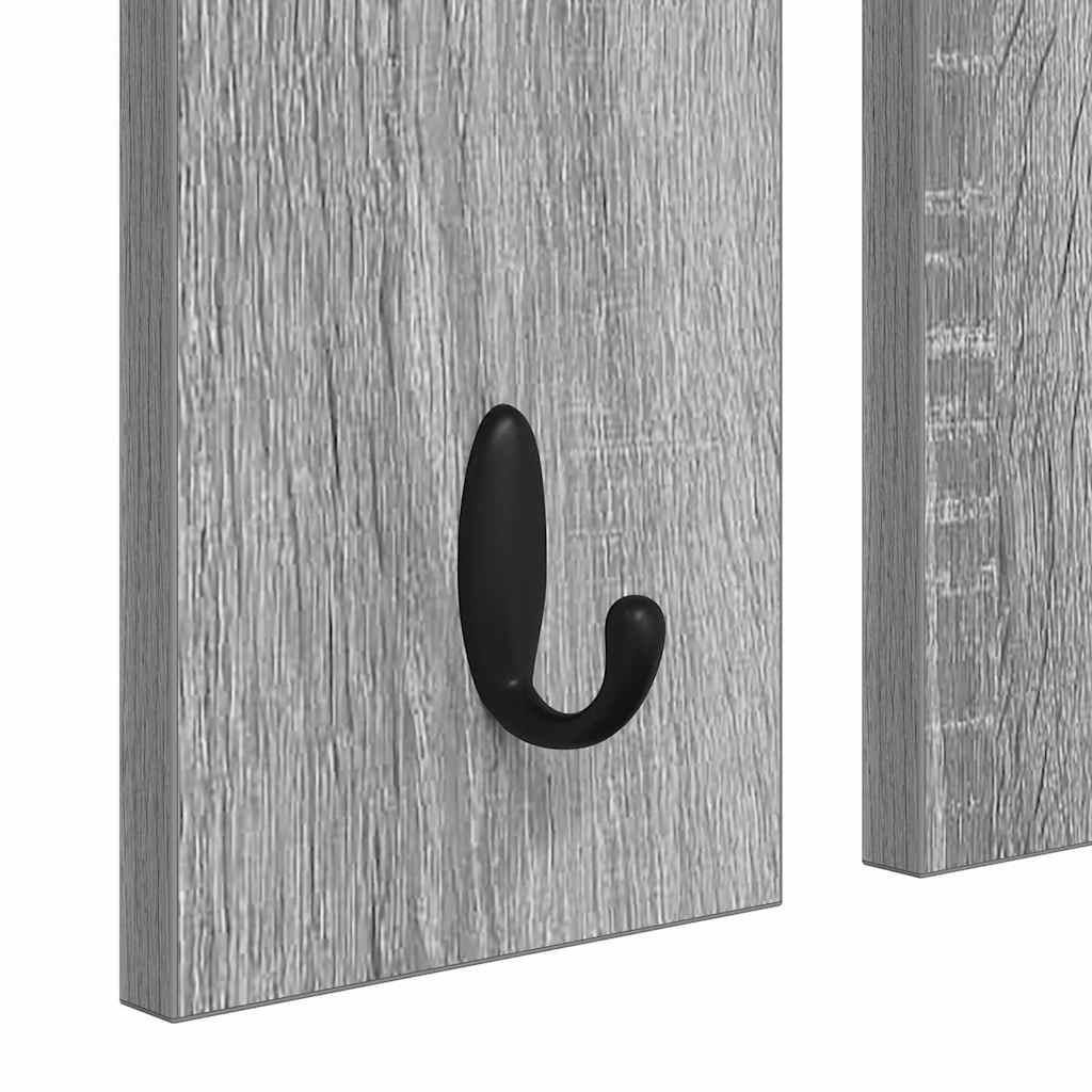 Wandgemonteerde kapstok met plank Grijs sonoma 85 x 10 x 45 cm