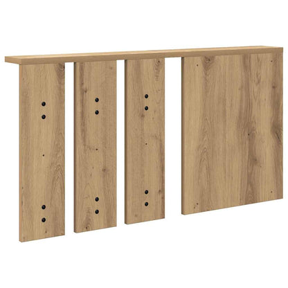 Wandgemonteerde kapstok artisanaal eikenkleurig 85 x 10 x 45 cm