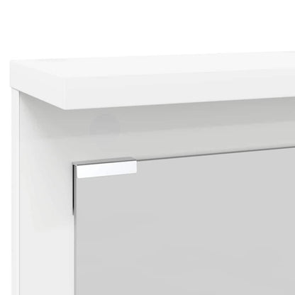 Wandgemonteerde kapstok Wit 84 x 10 x 80 cm Bewerkt hout