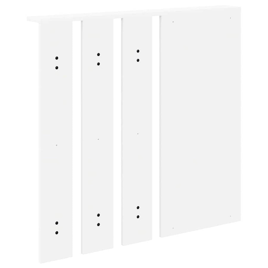 Wandgemonteerde kapstok Wit 84 x 10 x 80 cm Bewerkt hout