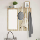 Wall-mounted coat rack with shelf Sonoma oak 84 x 10 x 80 cm