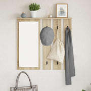 Wandkapstok met plank Sonoma eiken 84x10x80 cm