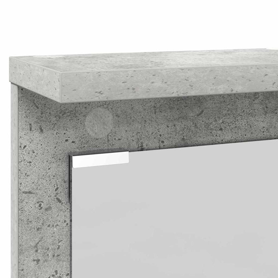 Wandgemonteerde kapstok Betongrijs 84 x 10 x 80 cm Bewerkt hout
