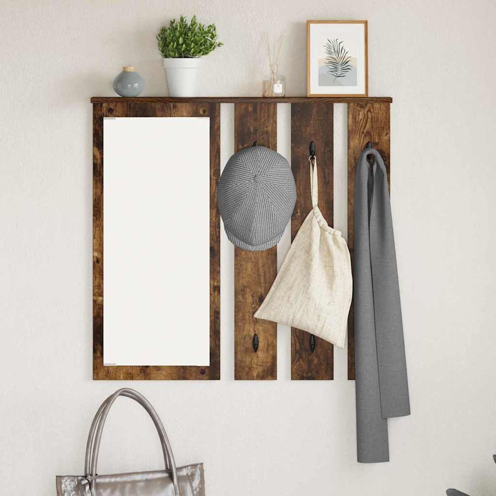 Wandgemonteerde Kapstok Met Plank 84 x 10 x 80 cm