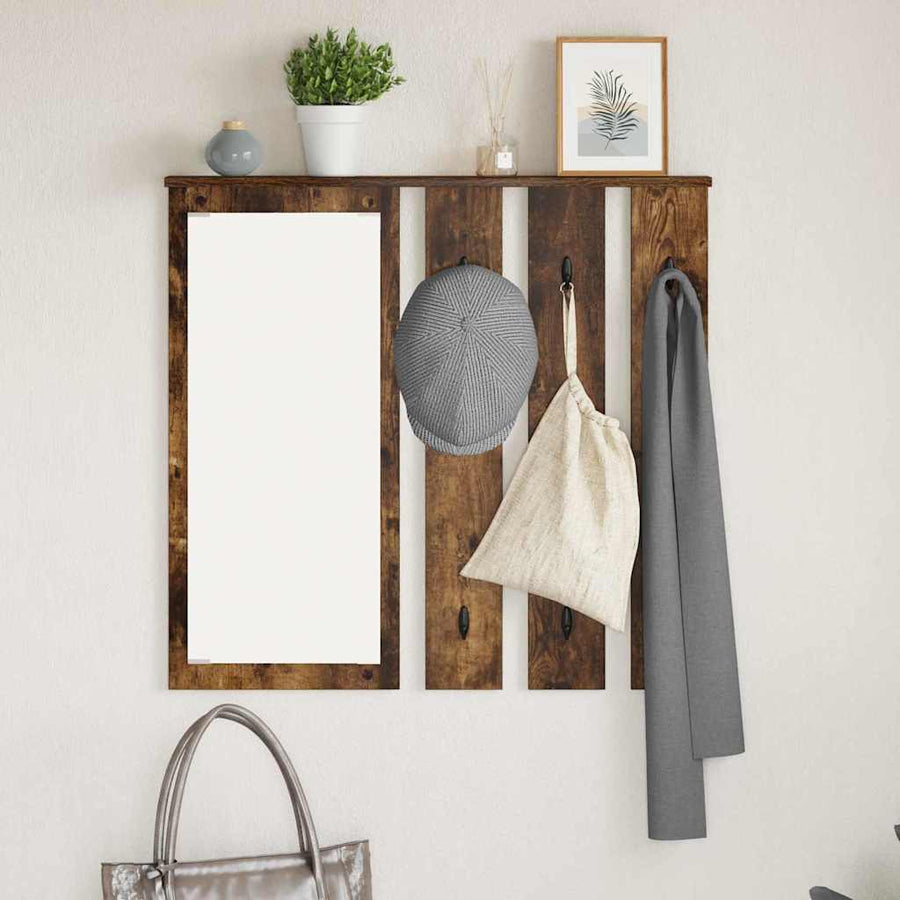 Wandgemonteerde Kapstok Met Plank 84 x 10 x 80 cm