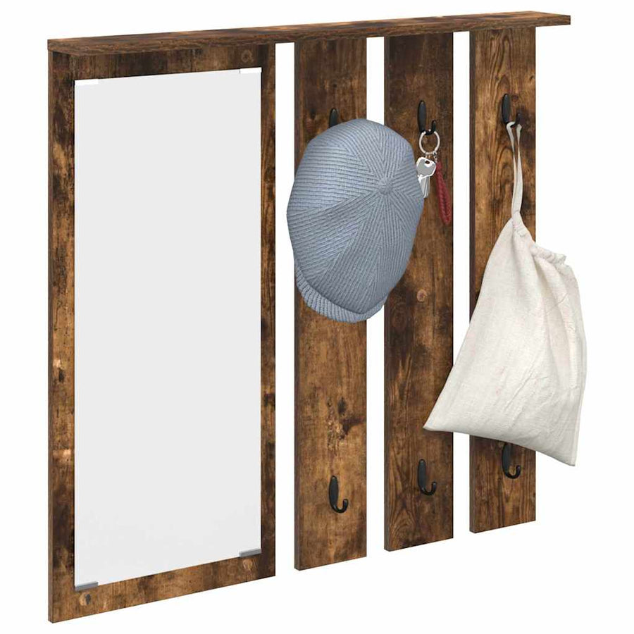Wandgemonteerde Kapstok Met Plank 84 x 10 x 80 cm