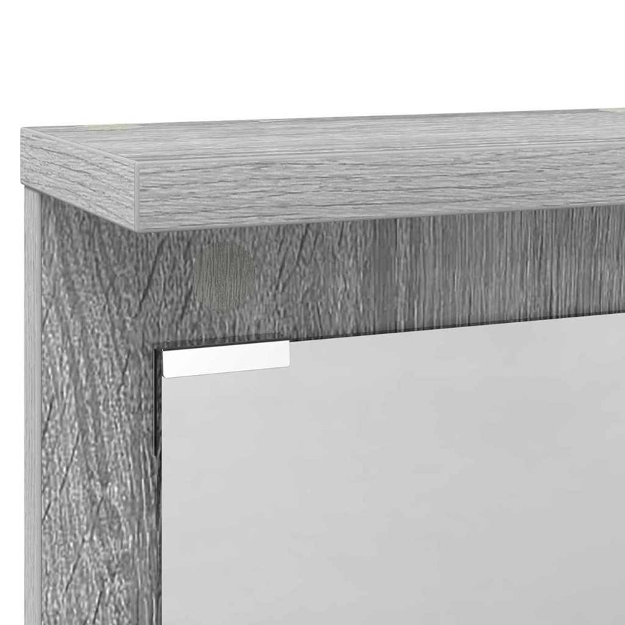 Wandgemonteerde kapstok met plank Grijs sonoma 84 x 10 x 80 cm