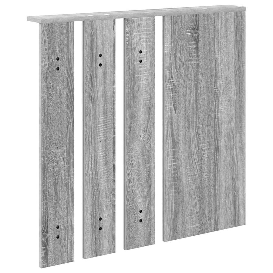 Wandgemonteerde kapstok met plank Grijs sonoma 84 x 10 x 80 cm