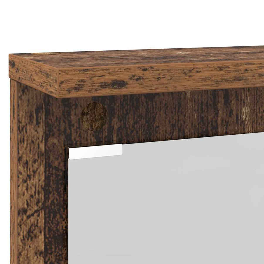 Wandgemonteerde Kapstok Bewerkt Hout 84 x 10 x 80 cm