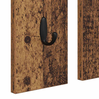 Wandgemonteerde Kapstok Bewerkt Hout 84 x 10 x 80 cm
