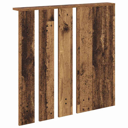 Wandgemonteerde Kapstok Bewerkt Hout 84 x 10 x 80 cm